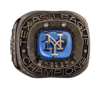 1985 Jackson Mets Texas League Championship Ring Presented To Kevin Elster (Elster LOA)